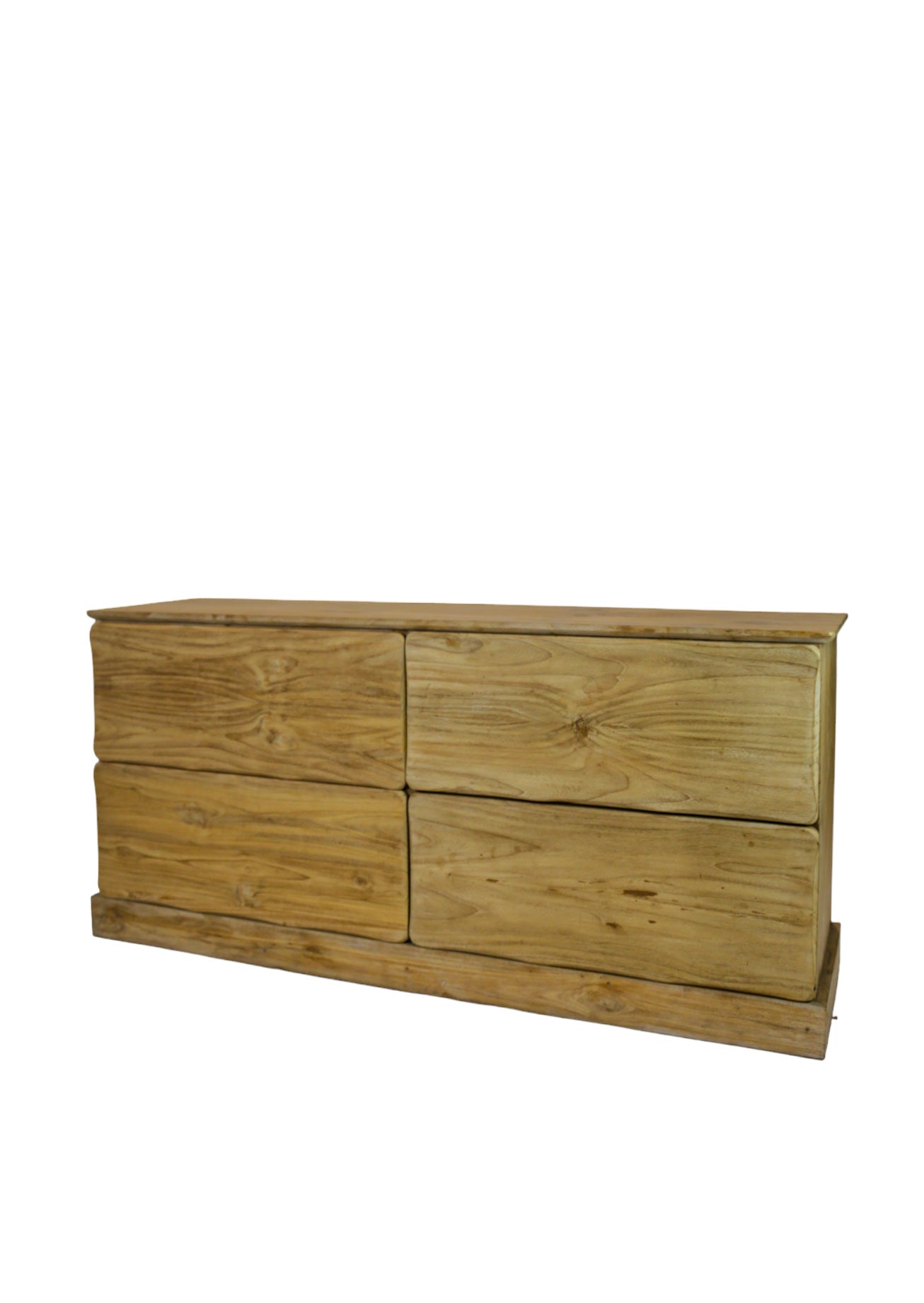Wooden Teak Cabinet With 4 Drawers