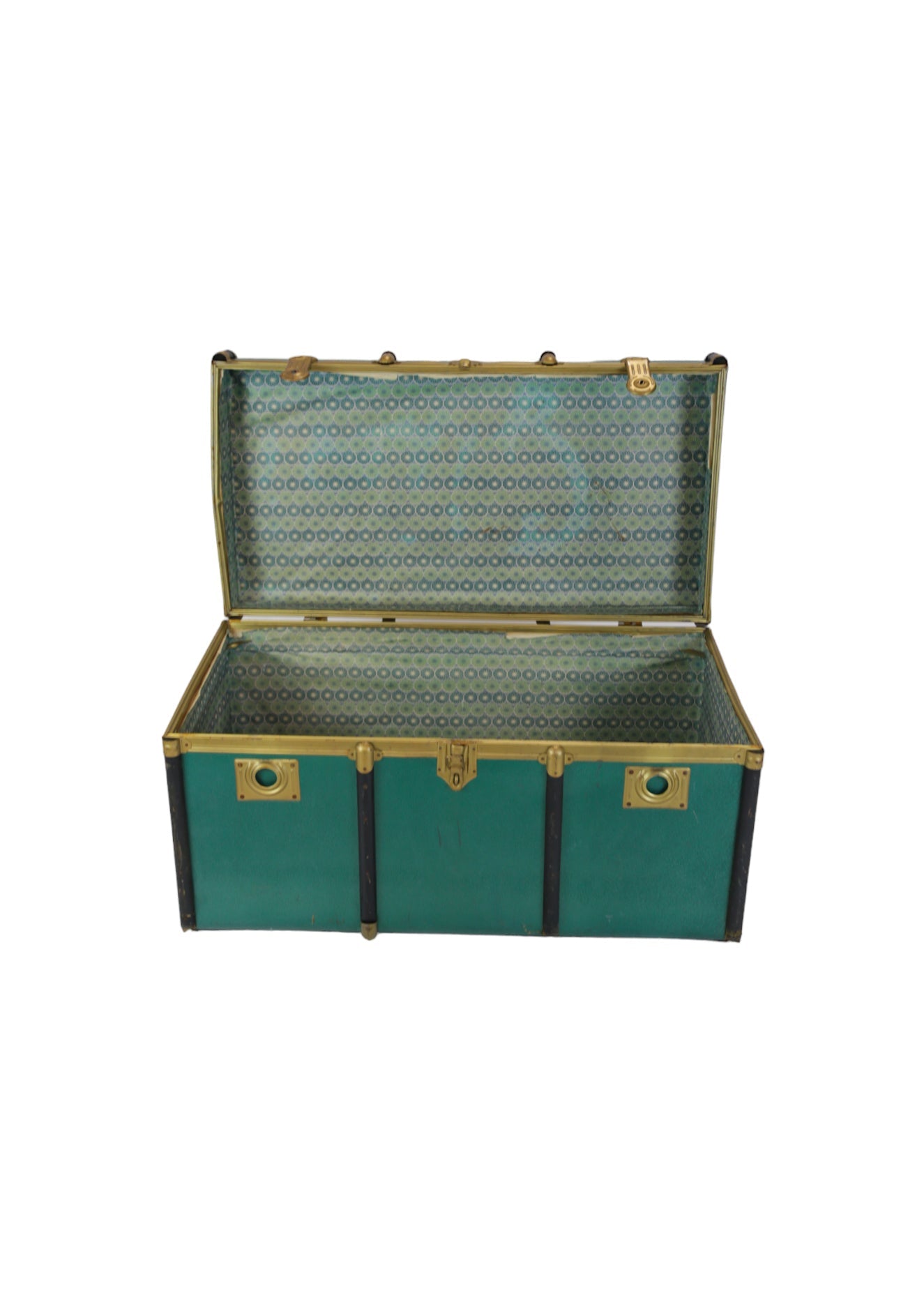Baúl marroquí verde