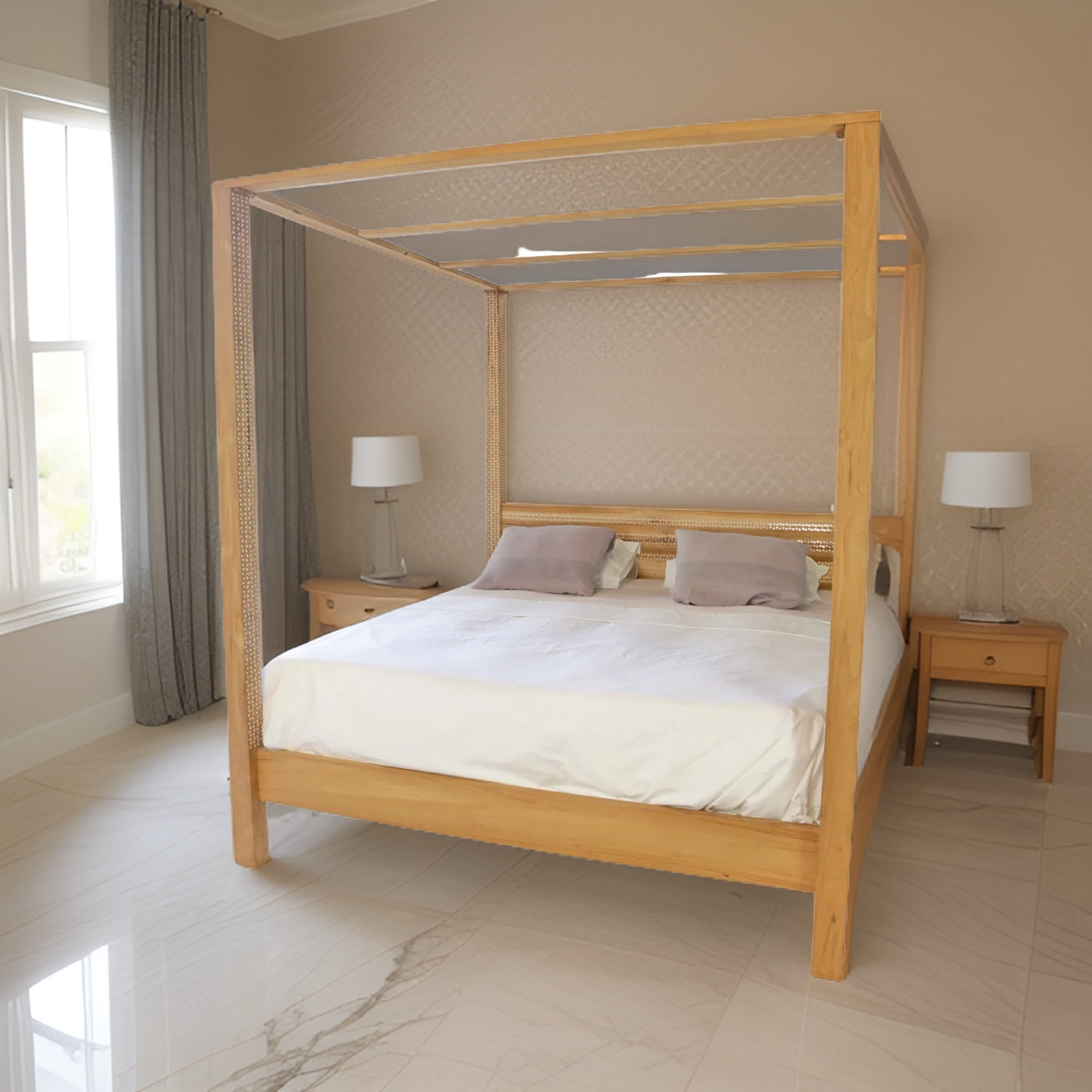 Cama pequeña de nácar