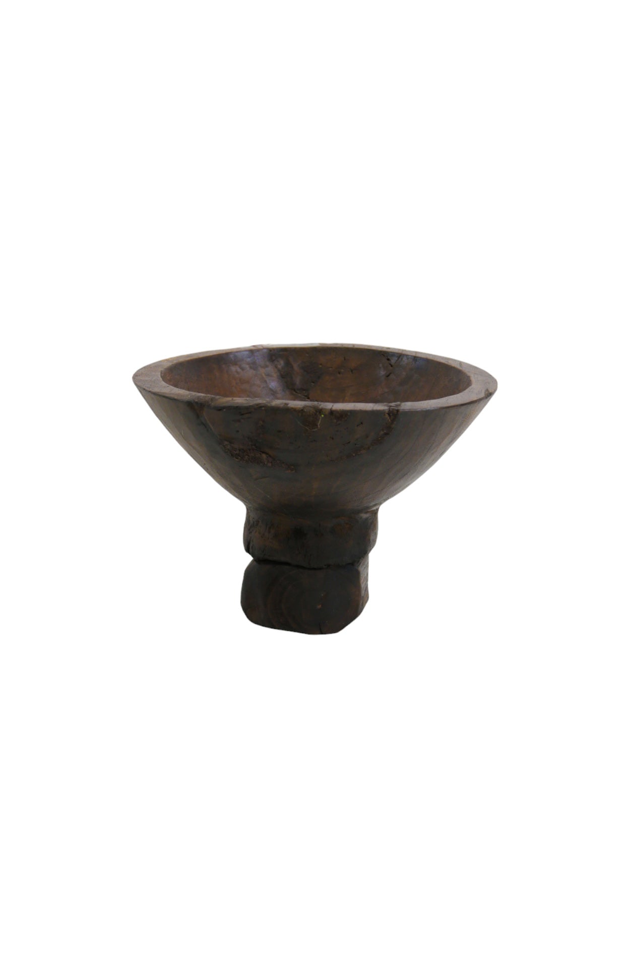Cuenco de madera oscura