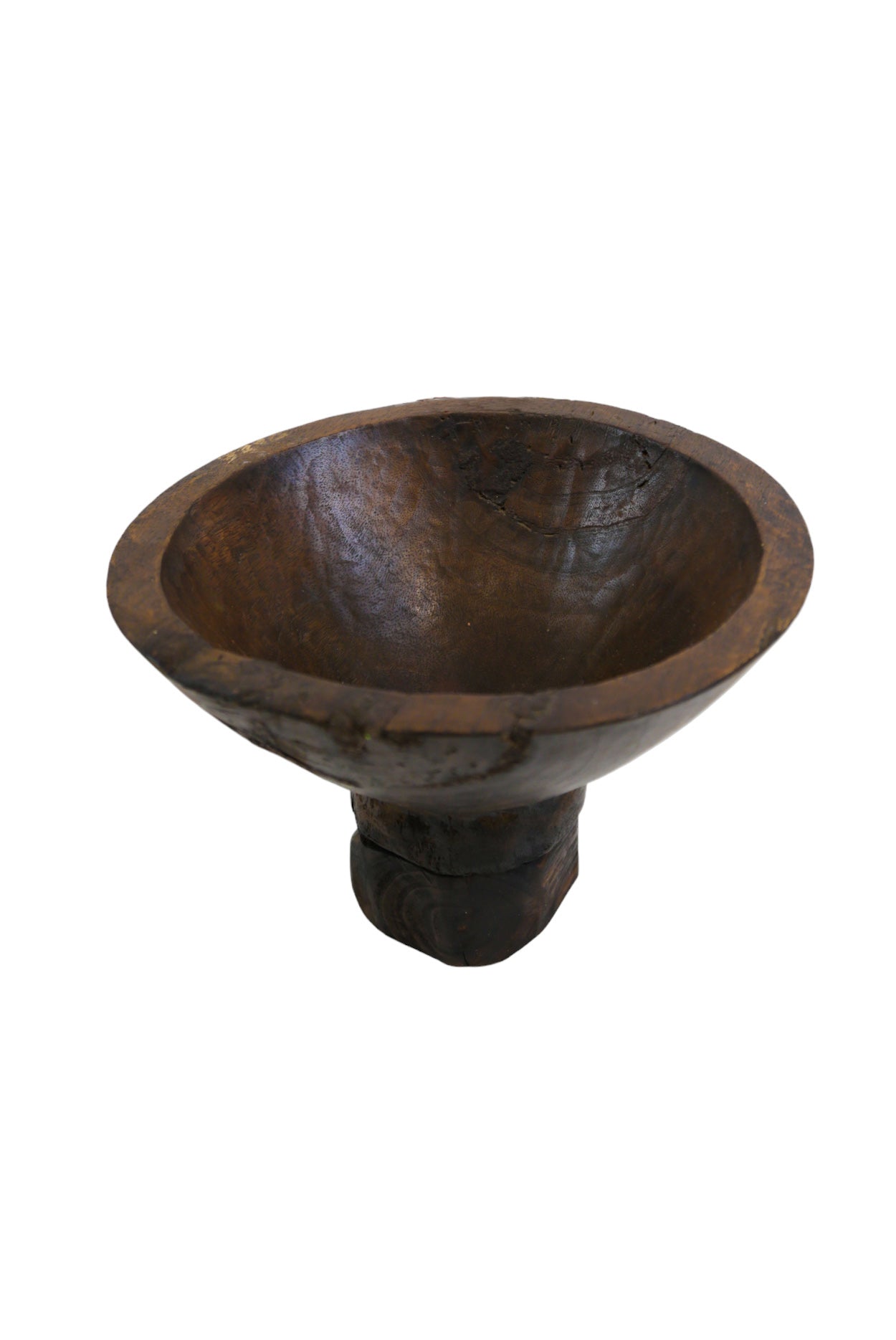 Cuenco de madera oscura