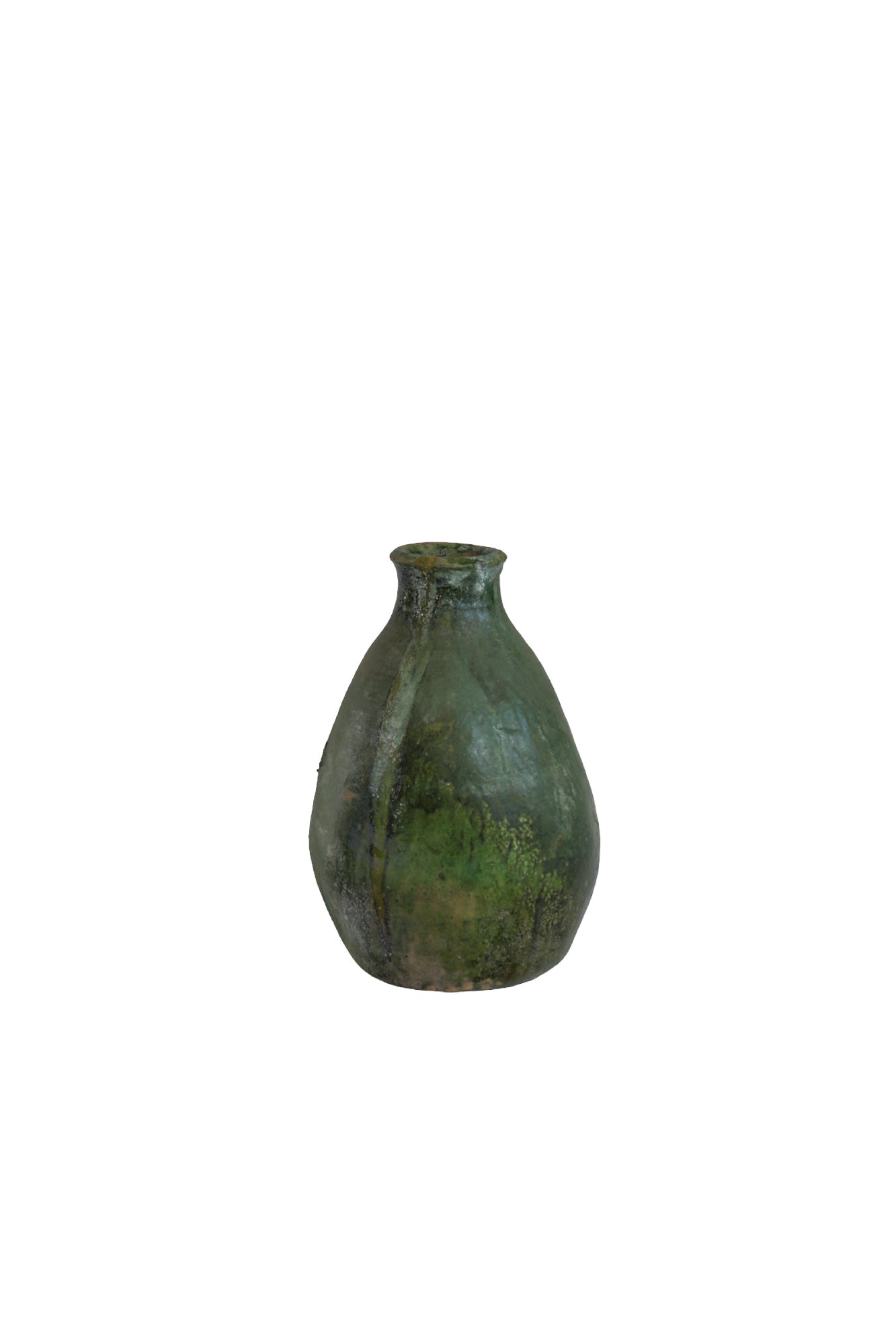 Jarrón de arcilla marroquí verde
