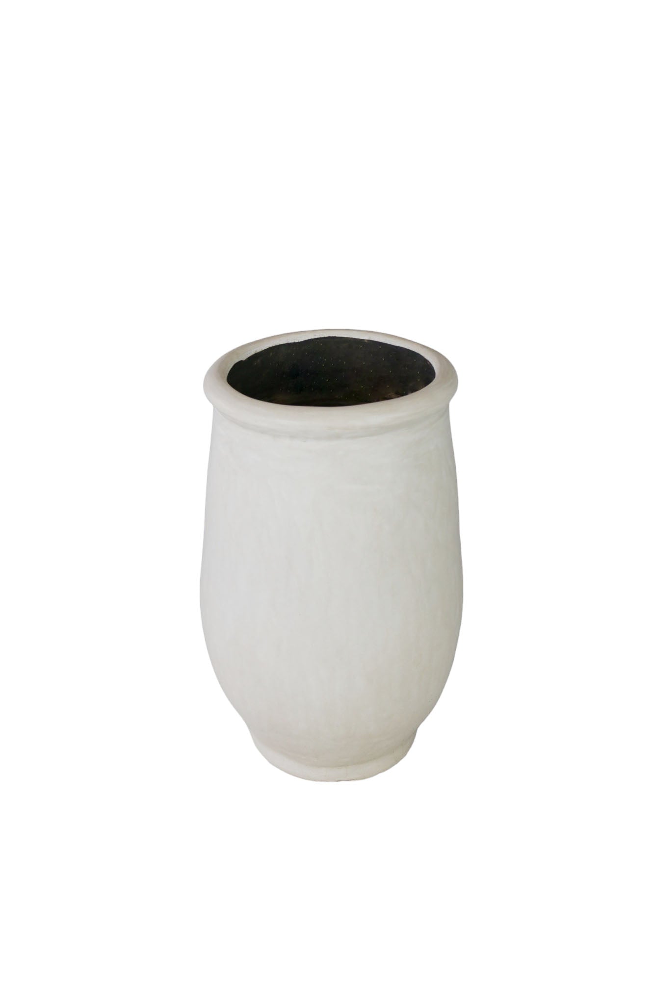 Maceta Tadelakt Blanco ø48 H78