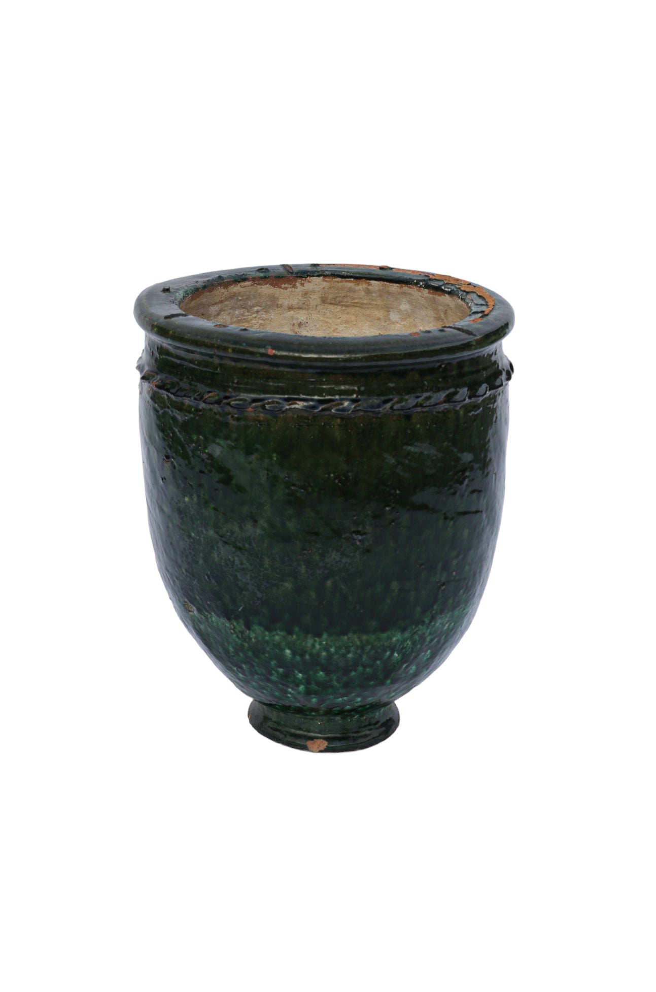 Maceta Esmaltada Verde Alt.52