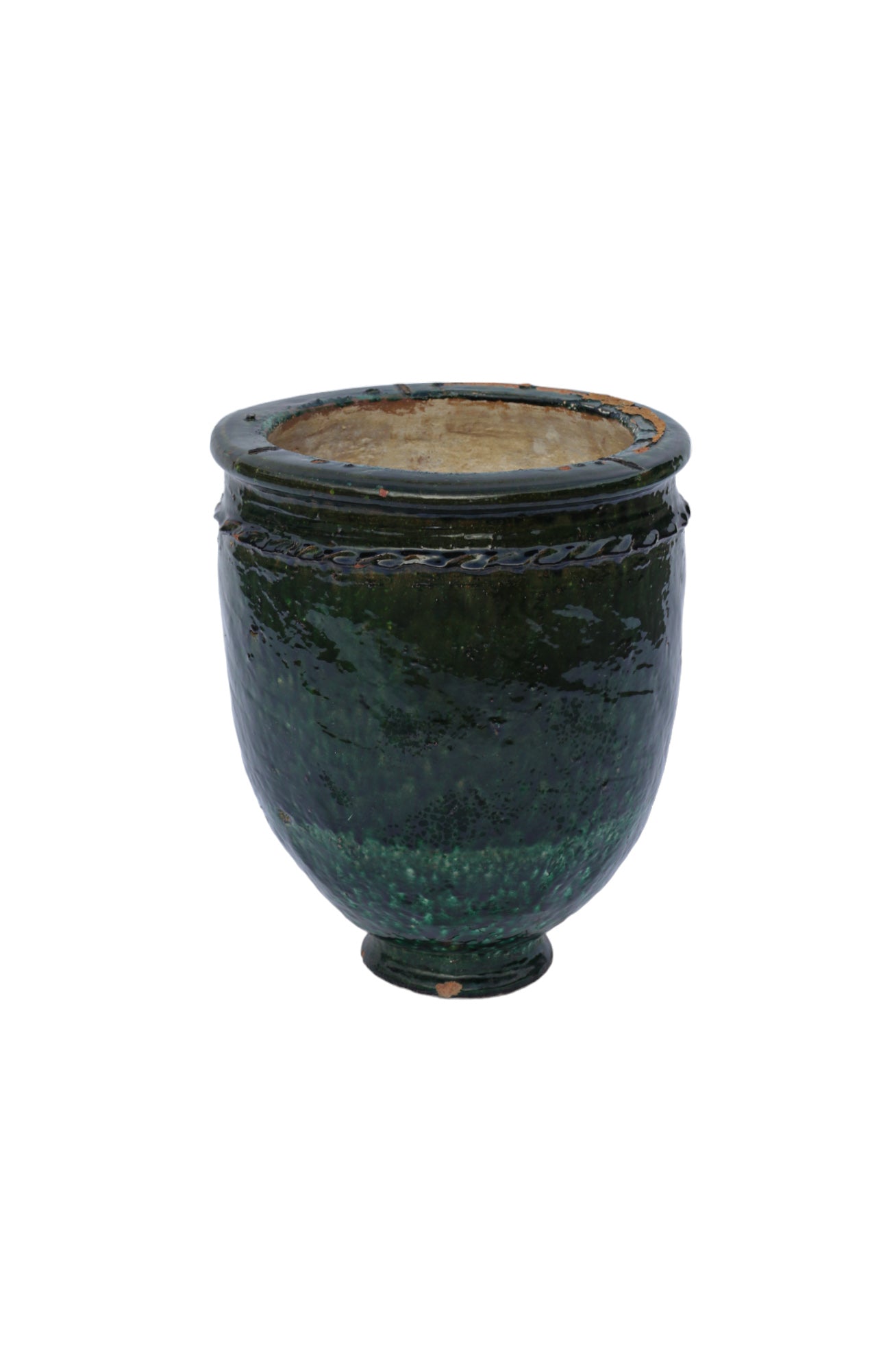 Maceta Esmaltada Verde Alt.52