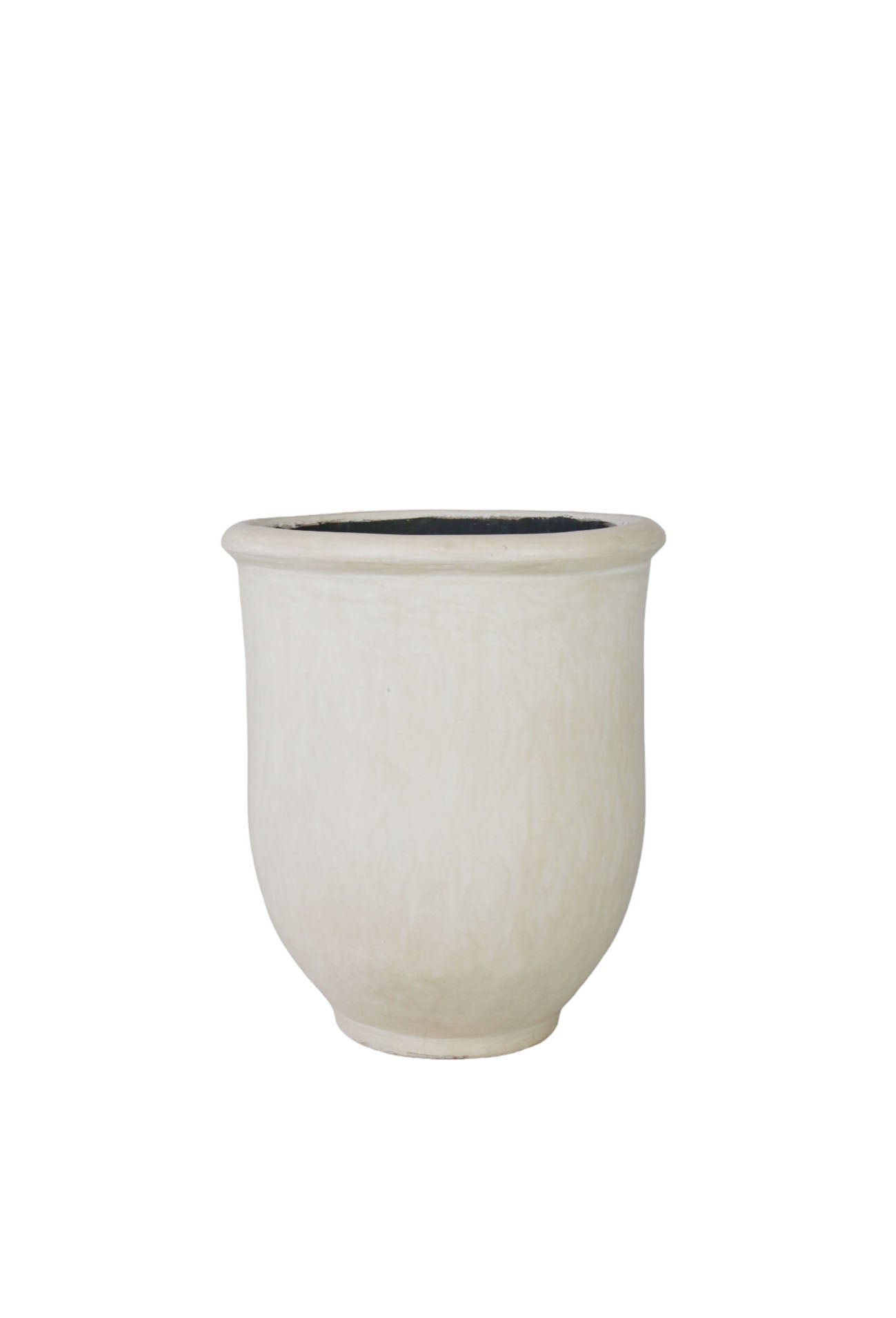 Maceta Tadelakt Blanco ø60 H70