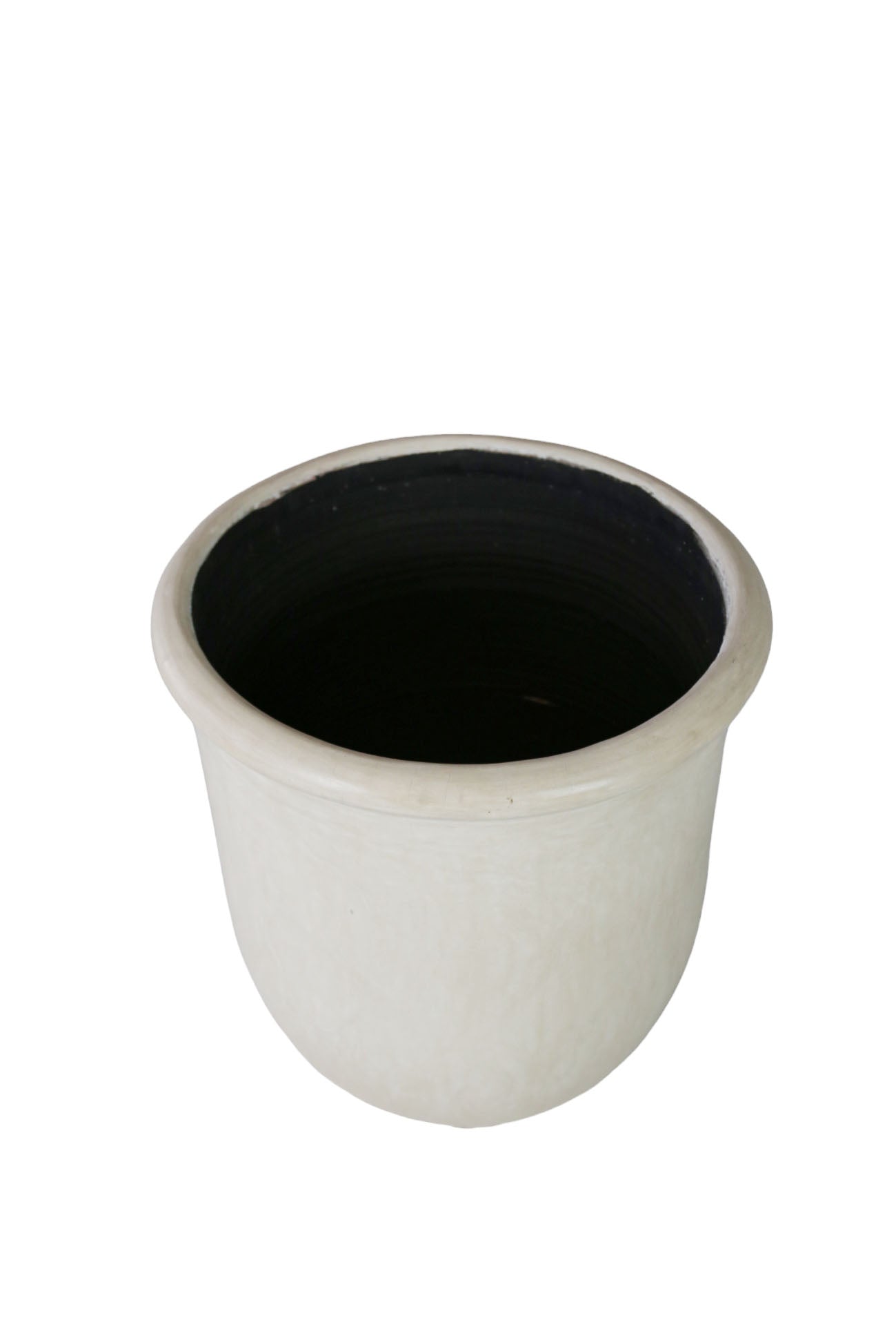 Maceta Tadelakt Blanco ø60 H70