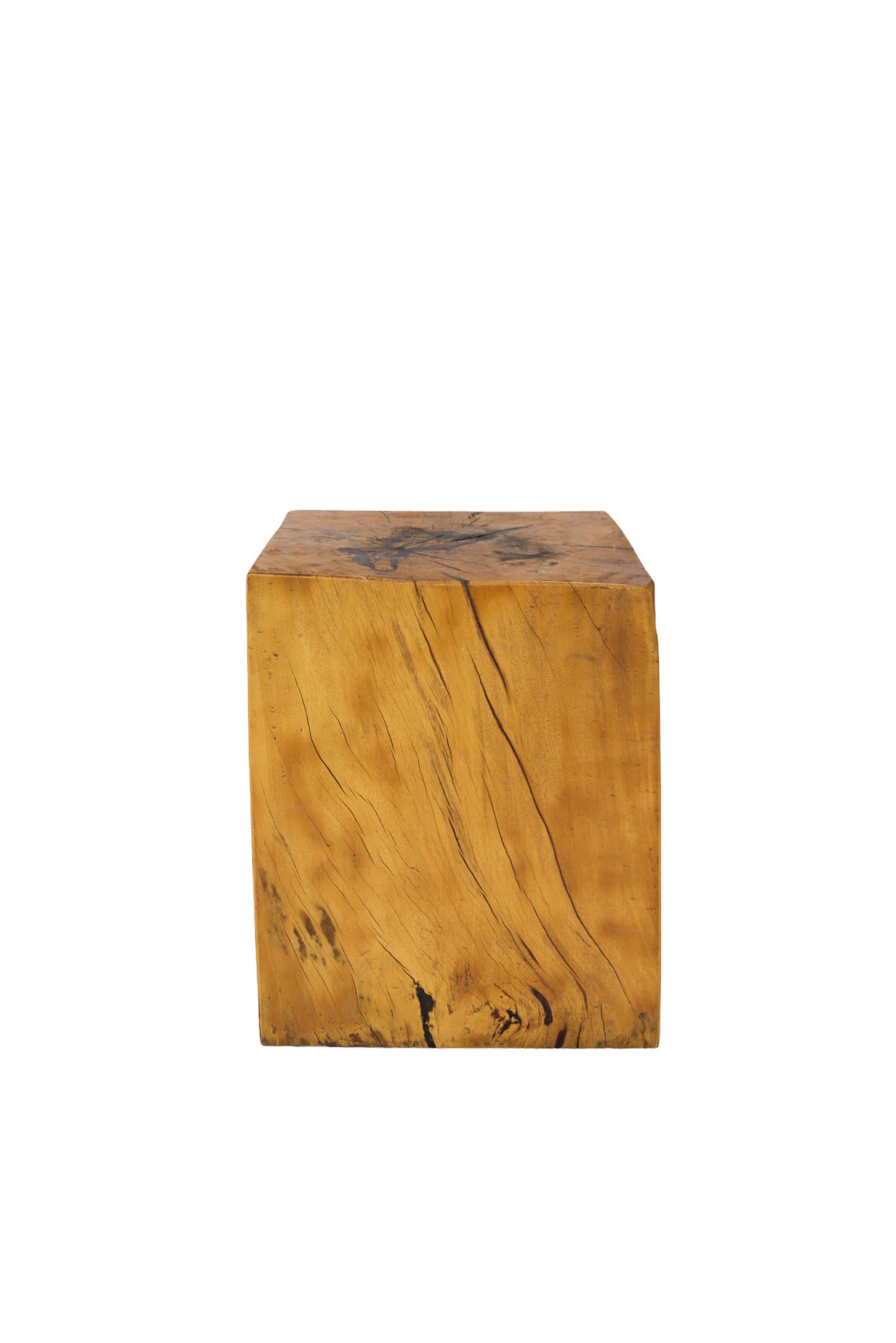 Mesa auxiliar de madera clara