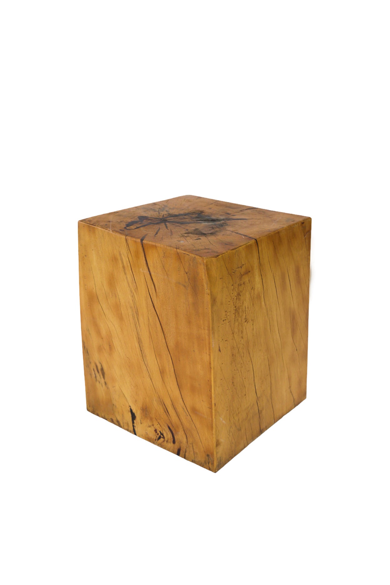 Mesa auxiliar de madera clara