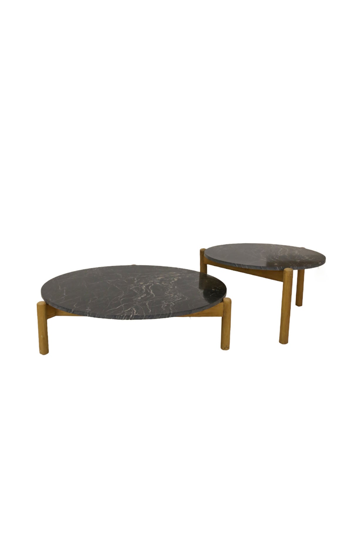 Mesa de centro pequeña de madera de teca
