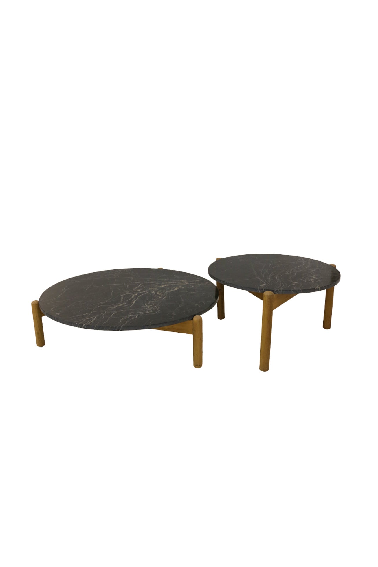 Mesa de centro pequeña de madera de teca