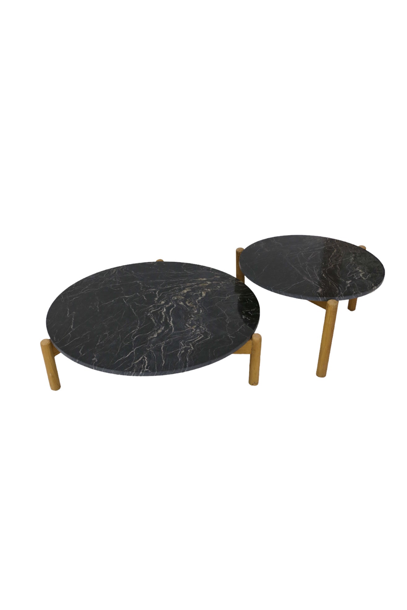 Mesa de centro pequeña de madera de teca