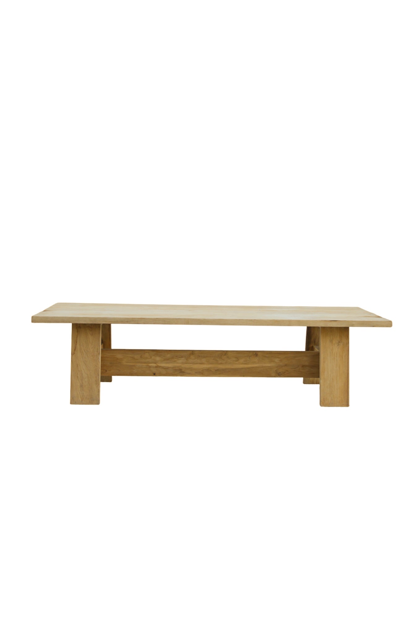 Mesa Teca Reciclada Blanqueada 100x300cm