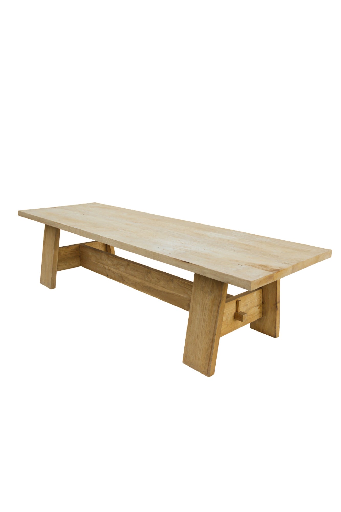 Mesa Teca Reciclada Blanqueada 100x300cm