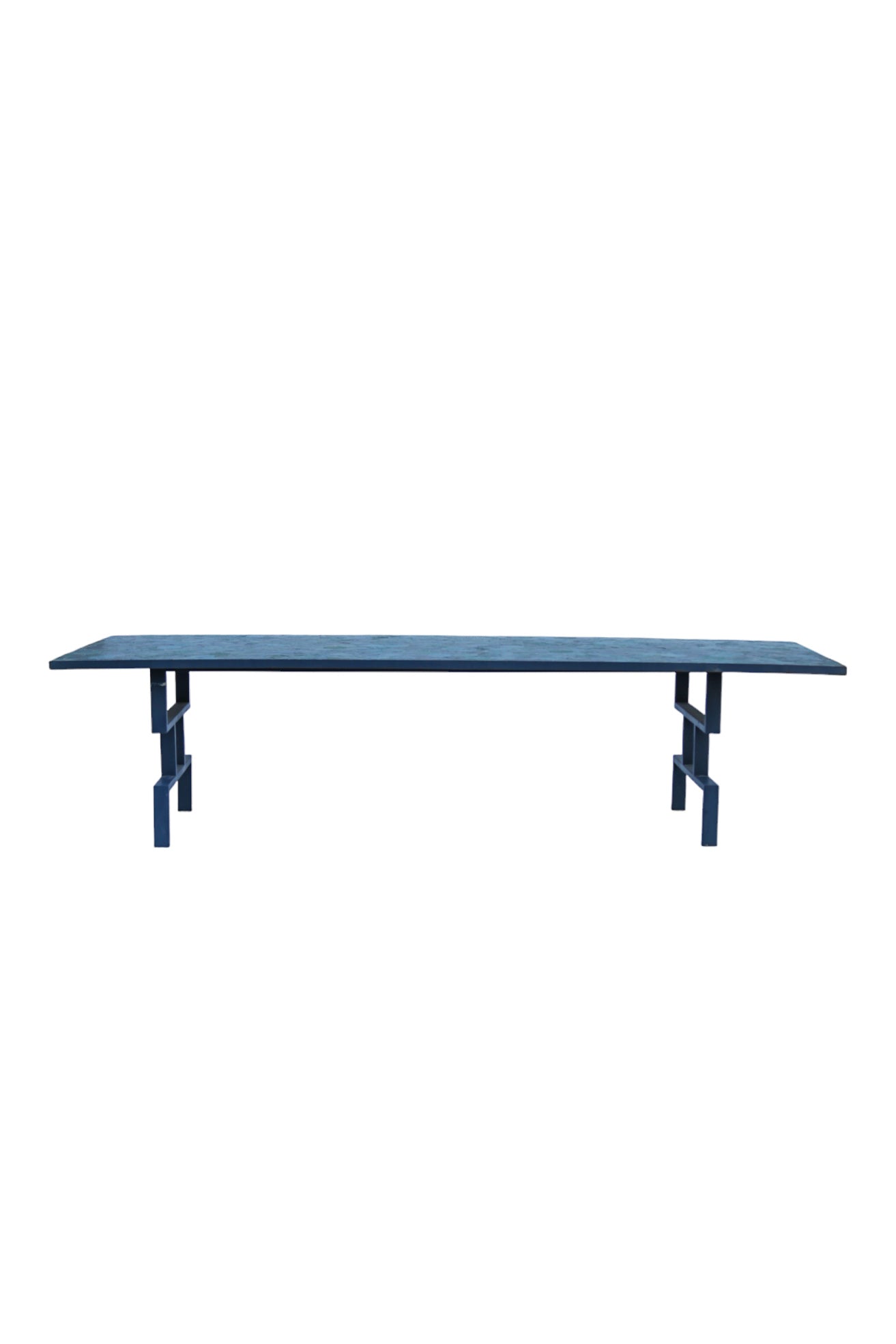 Mesa Zellige rectangular verde 100x300cm