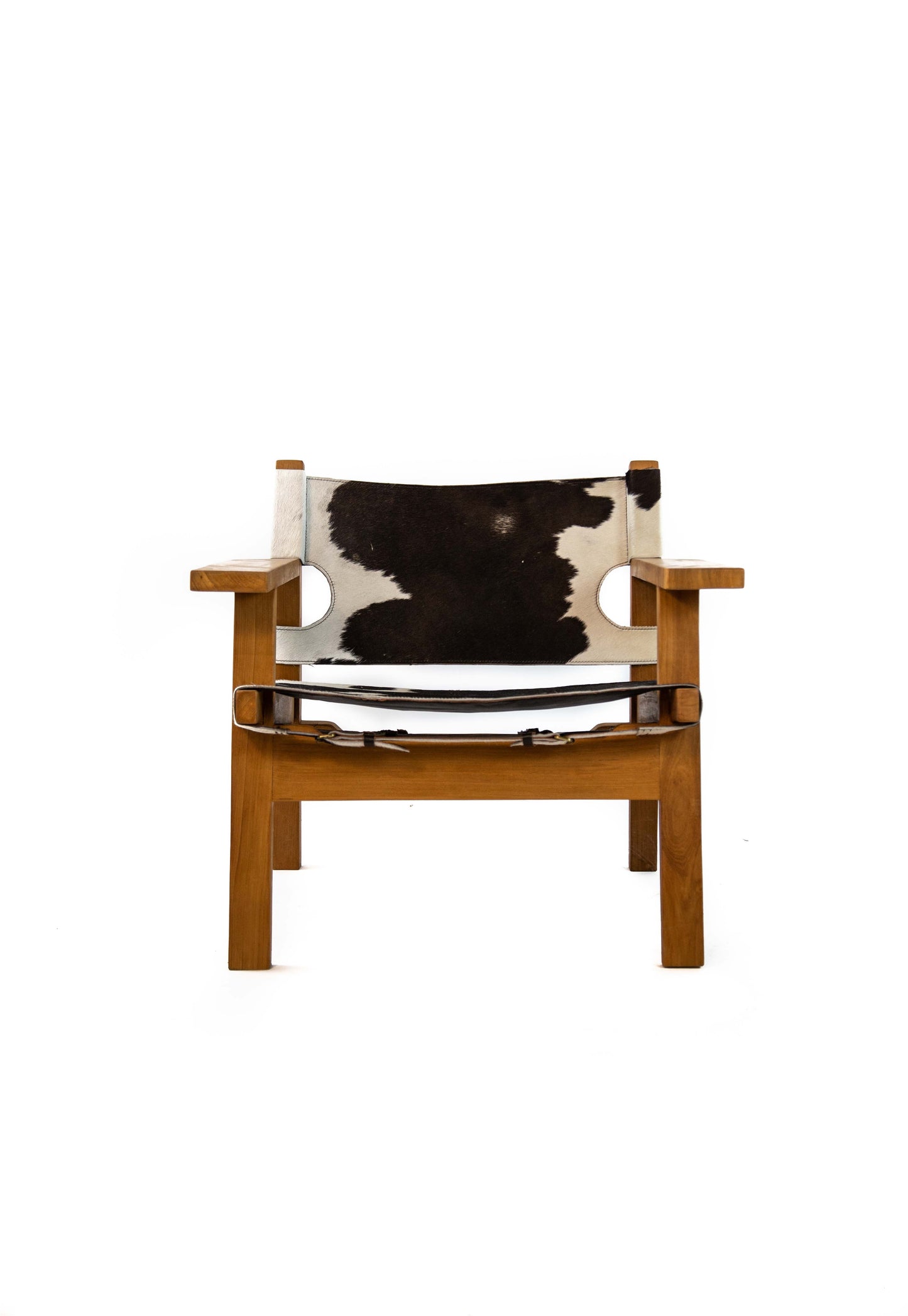 Sillón Español de Cuero Negro