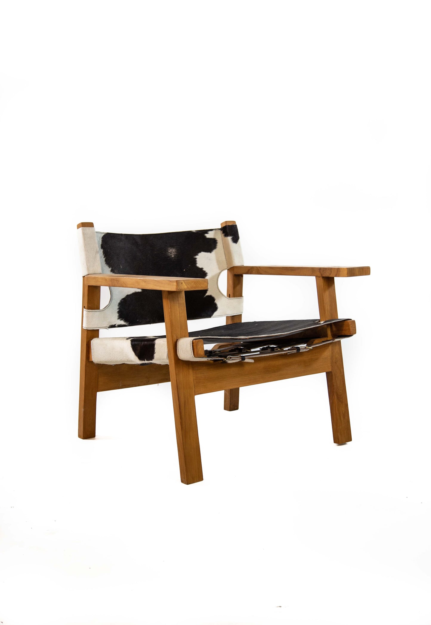 Sillón Español de Cuero Negro