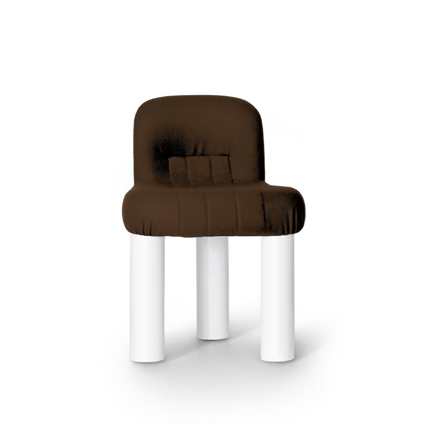 Silla Arflex Botolo Marrón Patas Blancas