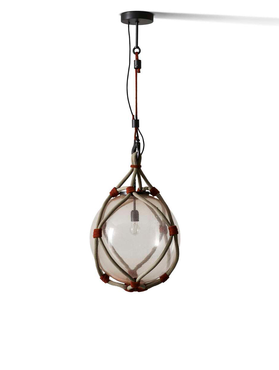 Cassina Bollicosa Nautilus Rosa/Óxido ø50cm
