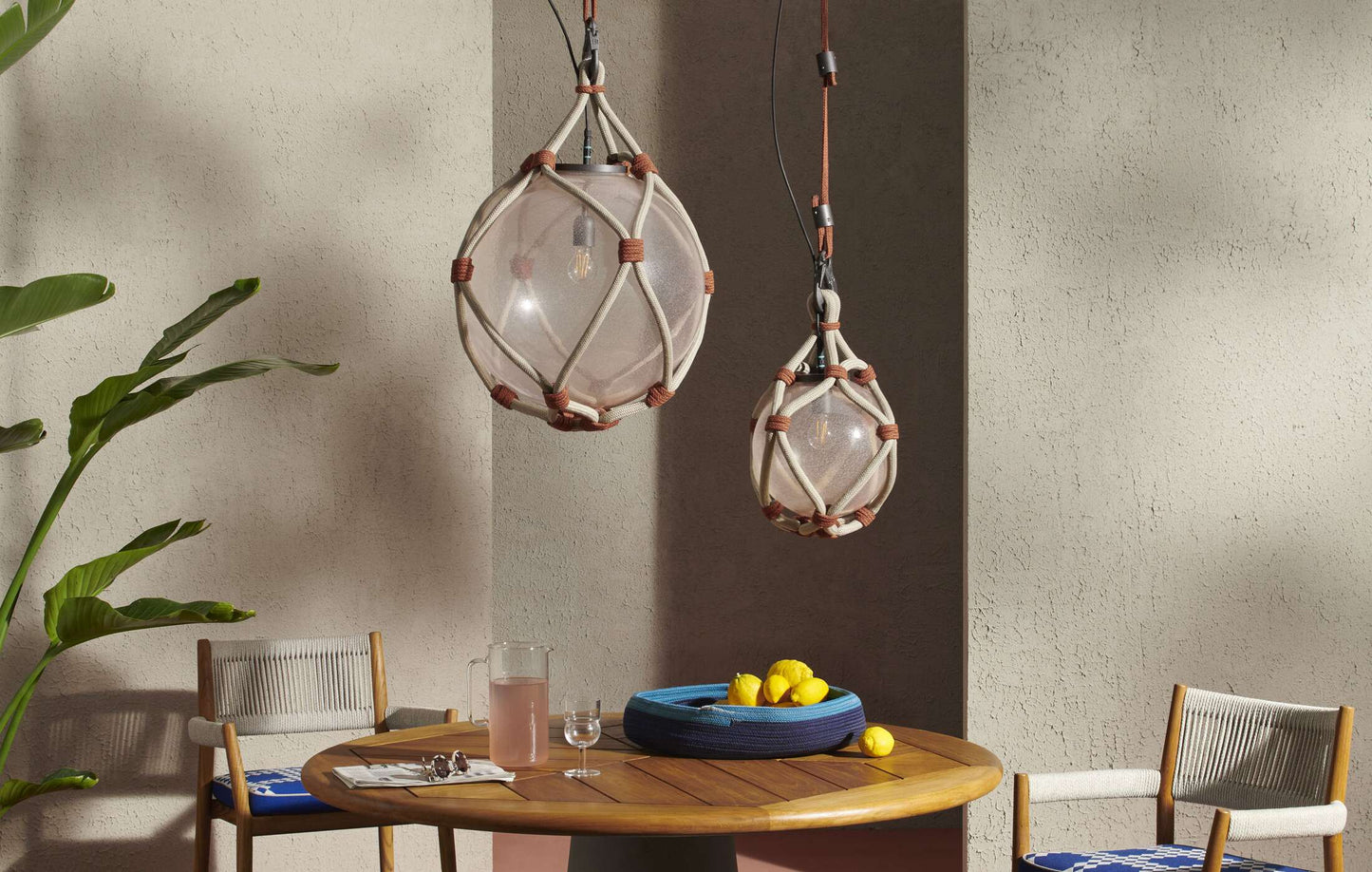 Cassina Bollicosa Nautilus Rosa/Óxido ø30cm