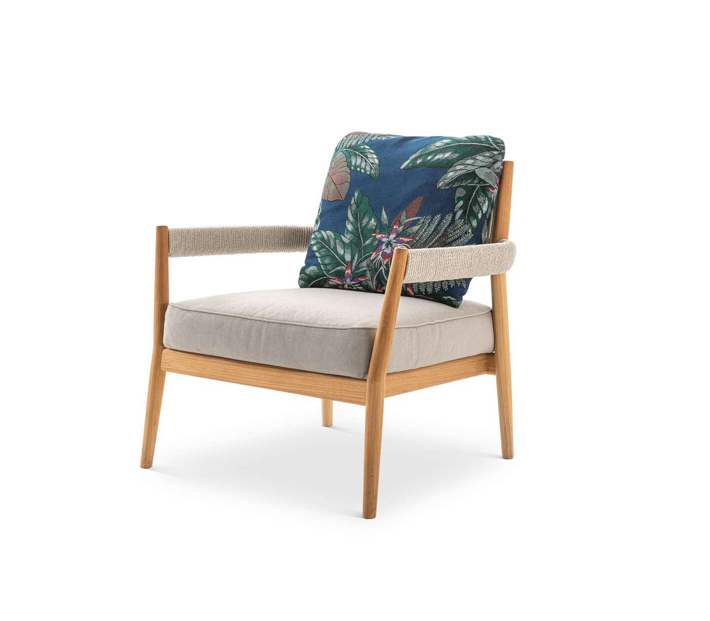 Cassina Teak Dine Out Armchair With Cushion