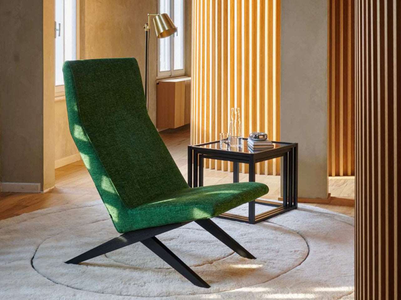 Cassina High Back Armchair Frame Oak Tinted