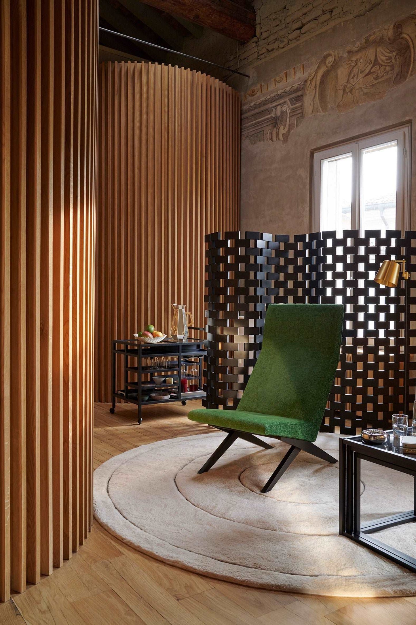 Cassina High Back Armchair Frame Oak Tinted