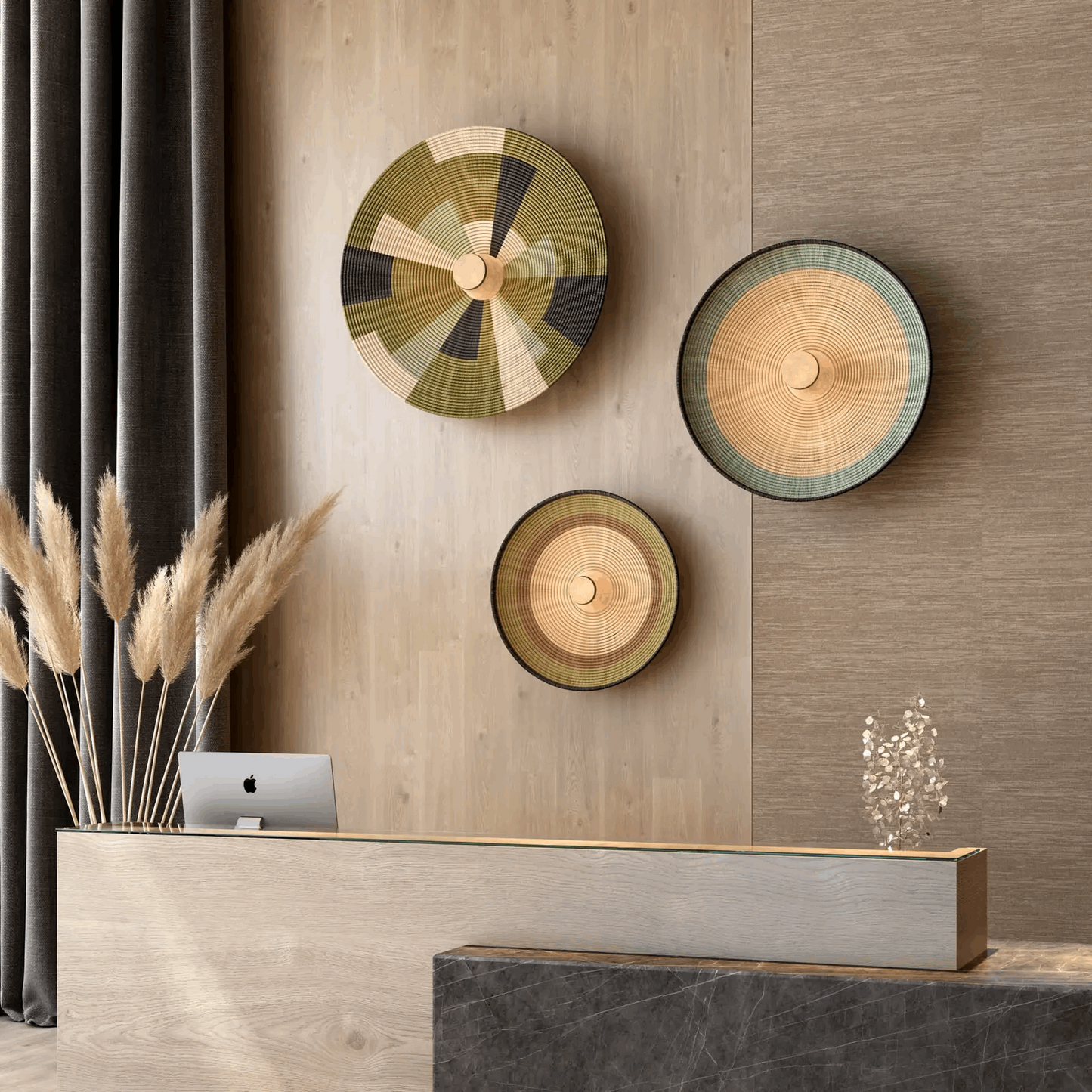 Forestier Grass M Green Wall Lamp