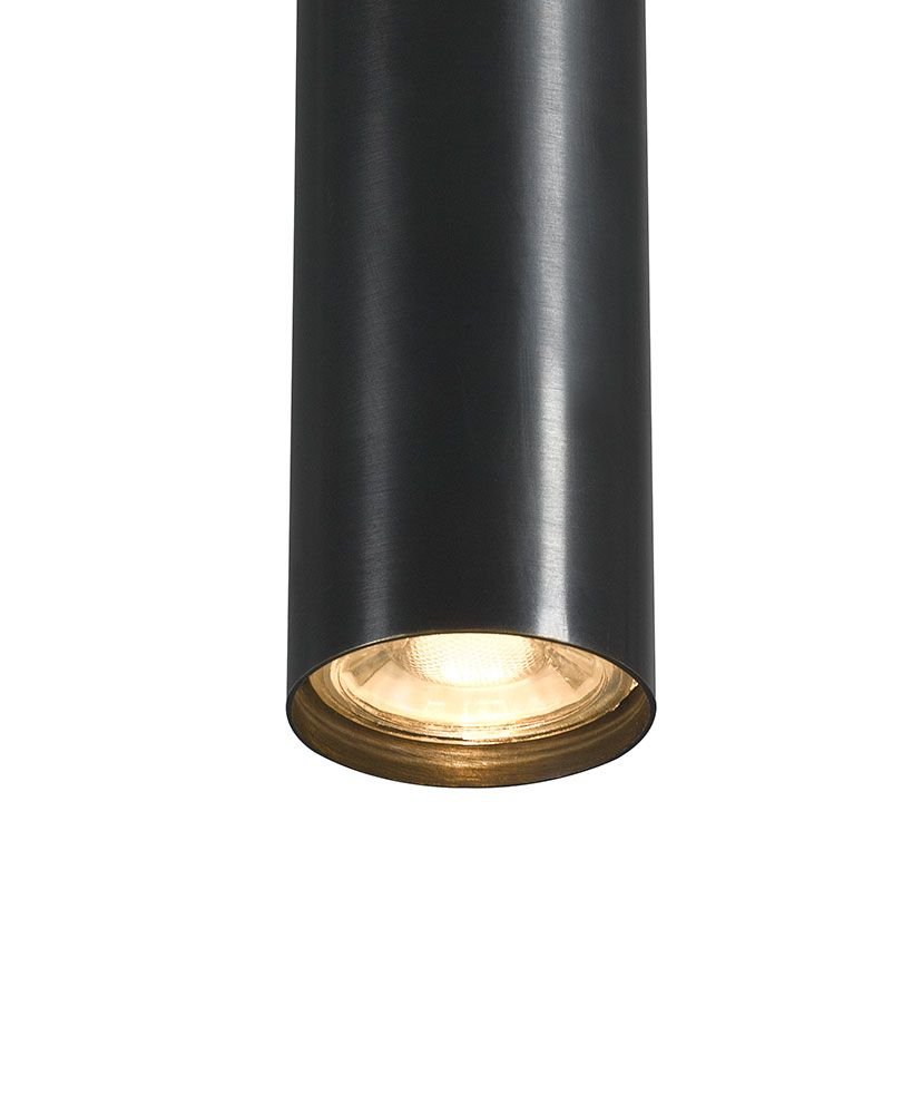Frezoli Tubino 1 Lámpara Colgante Negro