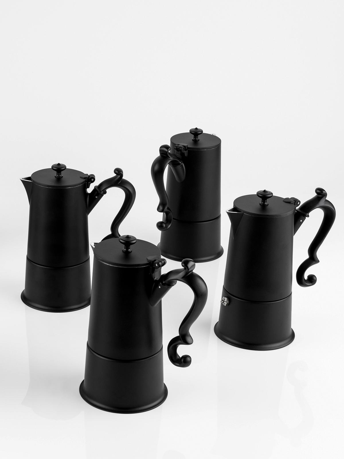 Knindustrie Lady Anne Black Coffee Pot