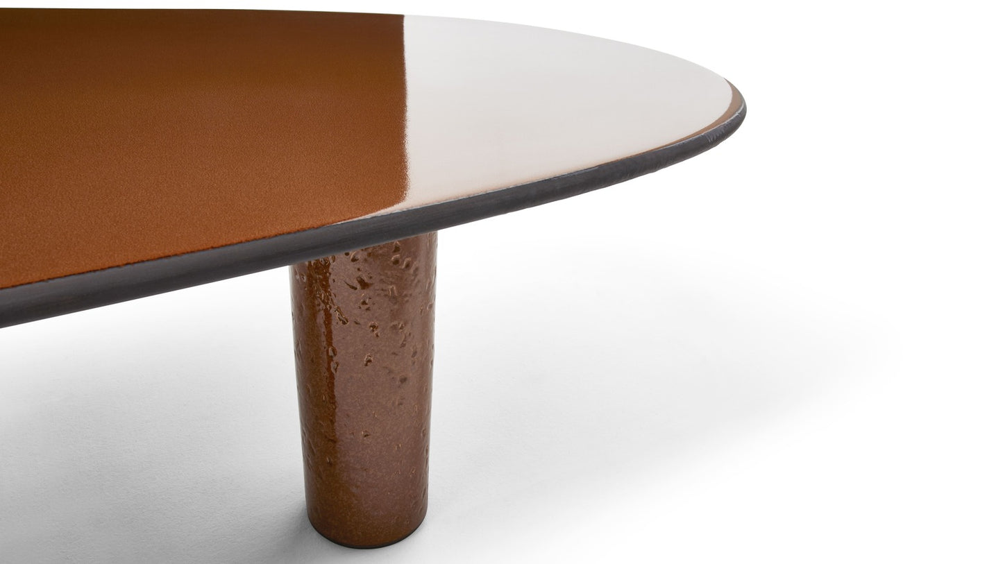 Mesa Cassina Sengu Gres Cerámica Y Roble Natural