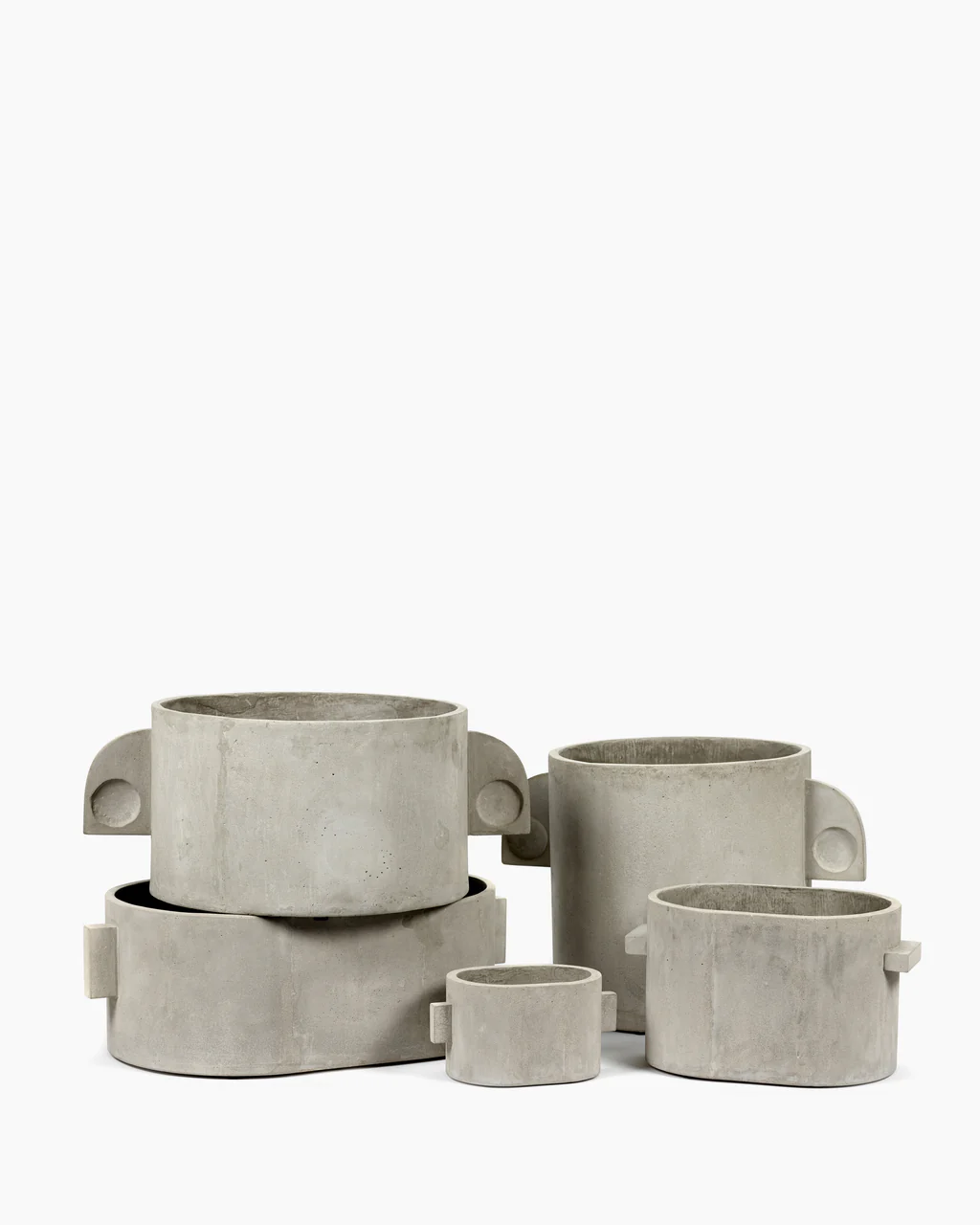 Maceta Serax Hormigón Rond Naturel Al. 30 cm
