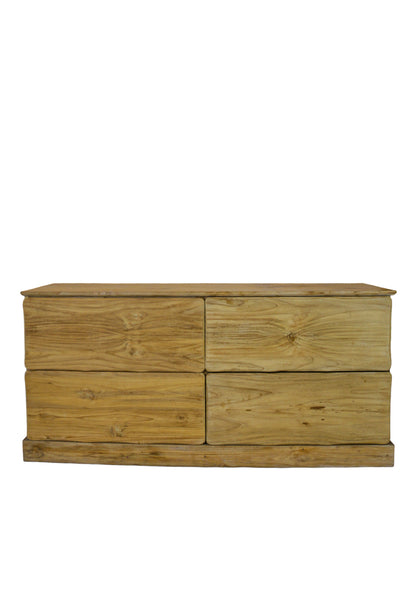 Wooden Teak Cabinet With 4 Drawers