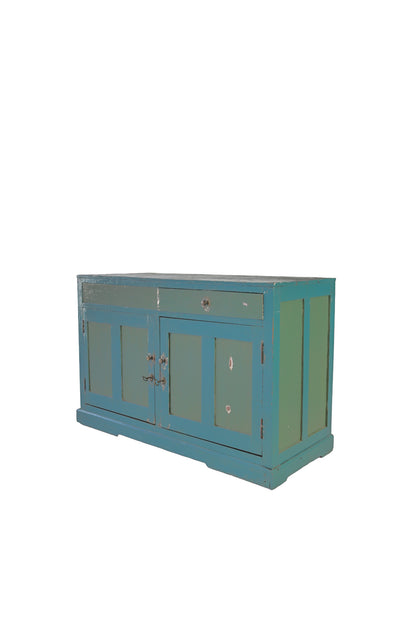 Gabinete de madera azul 