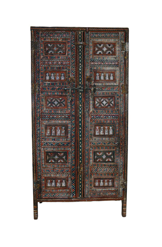 Colorful Moroccan Tall Cabinet