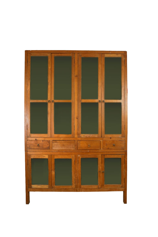 Wooden Cabinet With Glass Doors 150x228cm