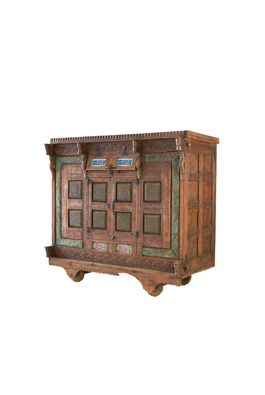 Moroccan Carved Cabinet