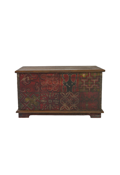 Large Wooden Moroccan Trunk