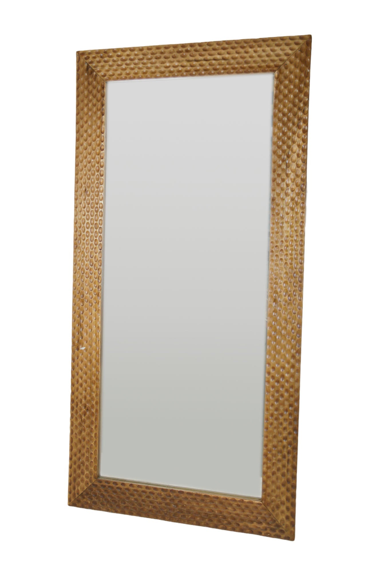 Wooden Natural Carved Mirror 100x200cm