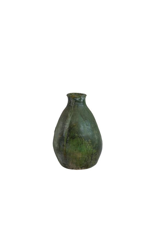 Green Moroccan Clay Vase