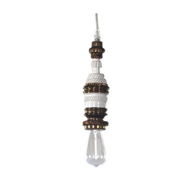 Karman Mek White/Bronze Hanging Lamp ø8cm