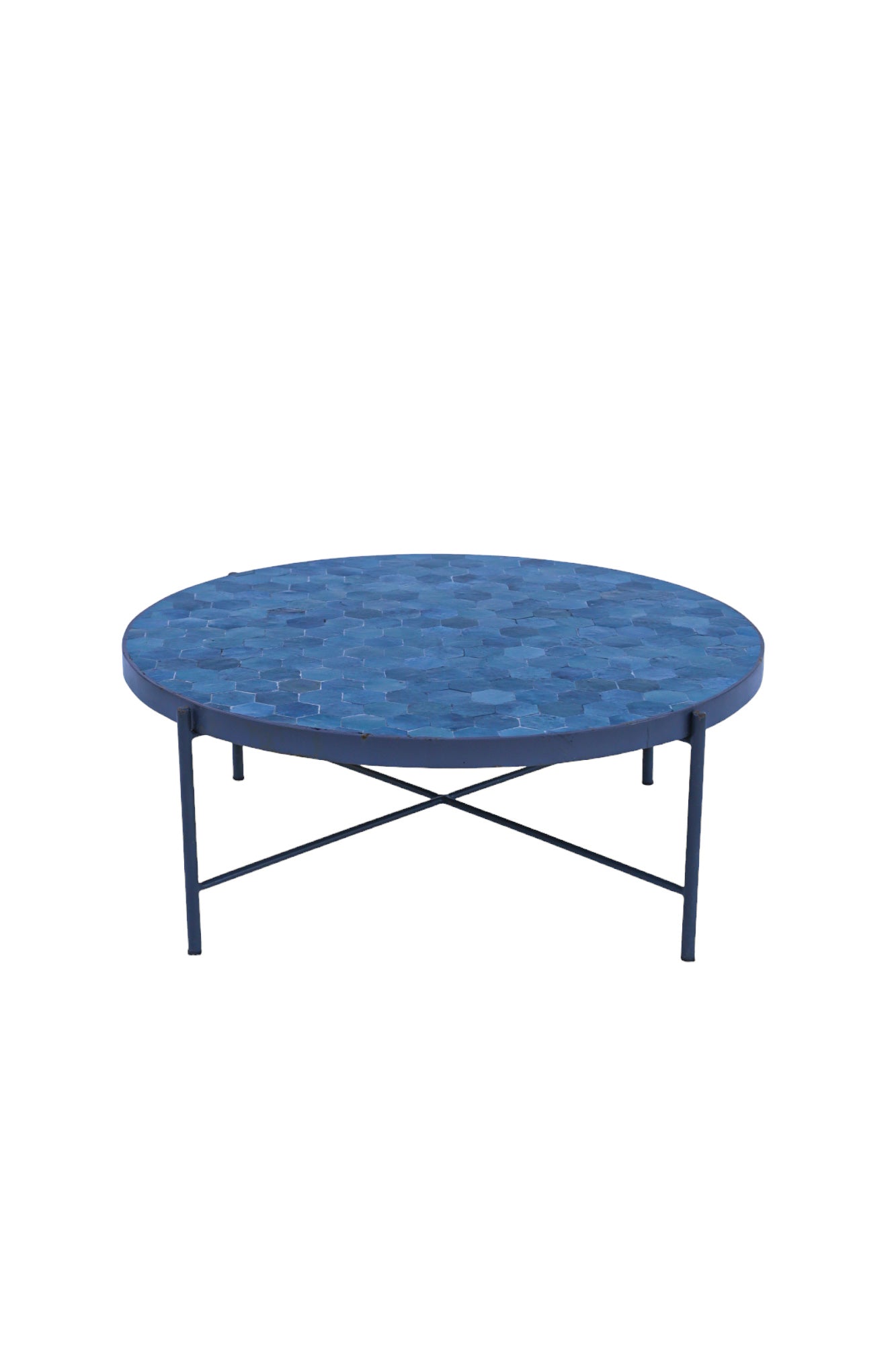 Round Blue Jeans Side Table ø90cm