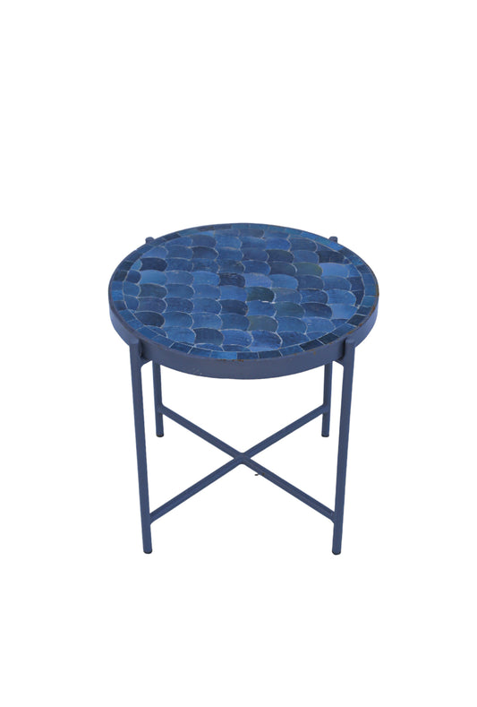 Round Blue Jeans Side Table ø55cm