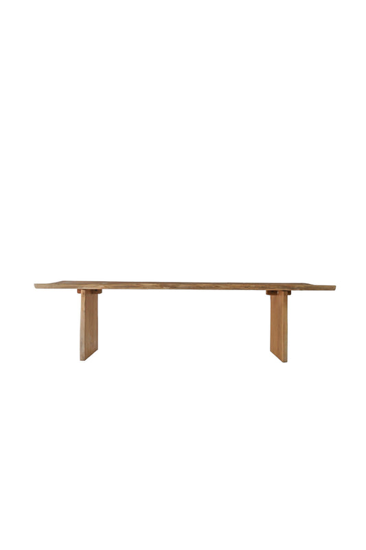 Teak Wood Irregular Dining Table 90x280cm