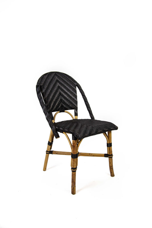 Black Bistro Chair Without Cushion