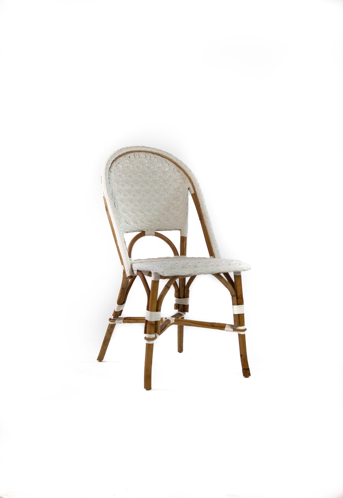 White Bistro Chair Without Cushion