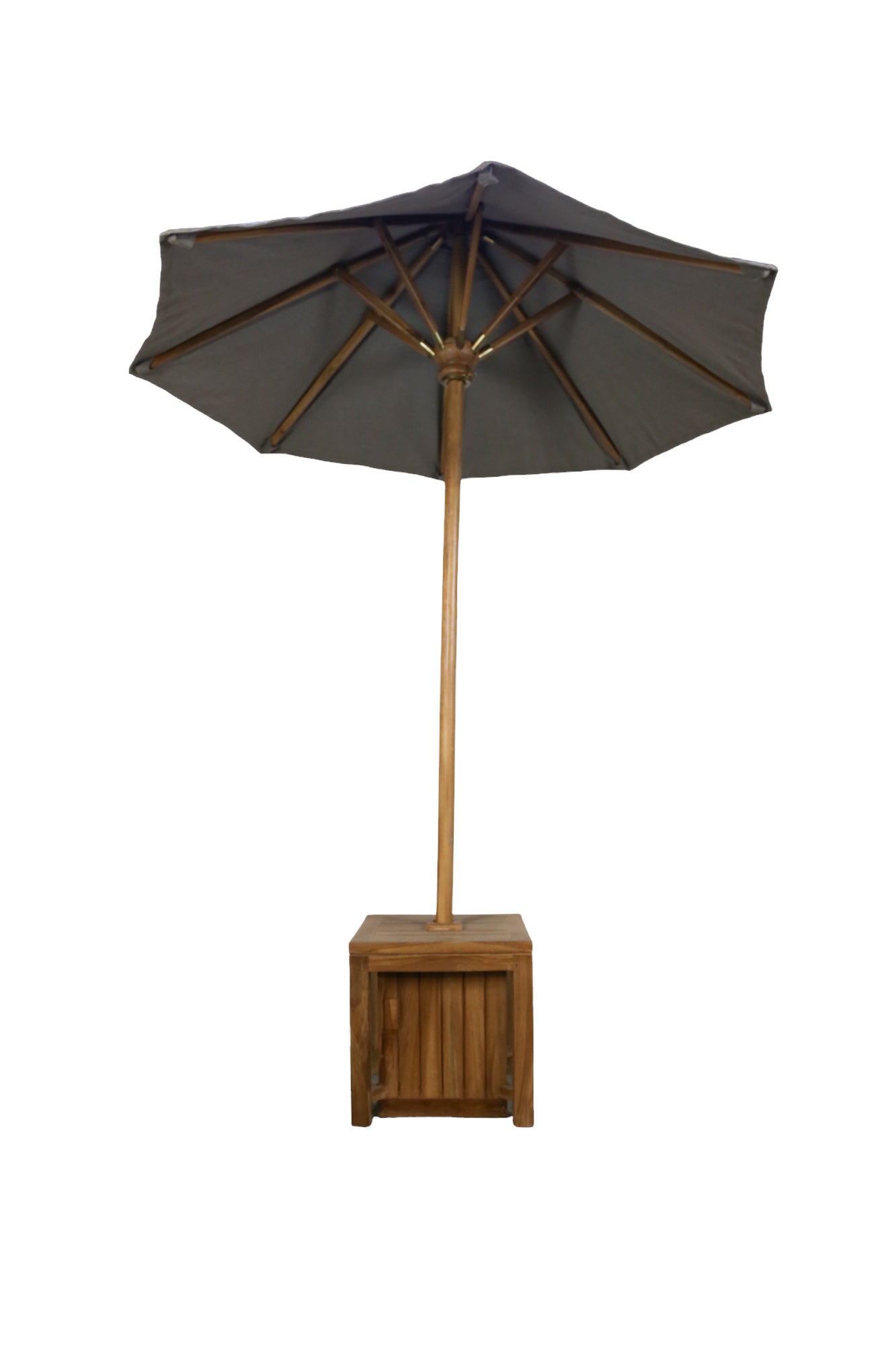 Round Fabric Umbrella With Teak Stick ø200cm