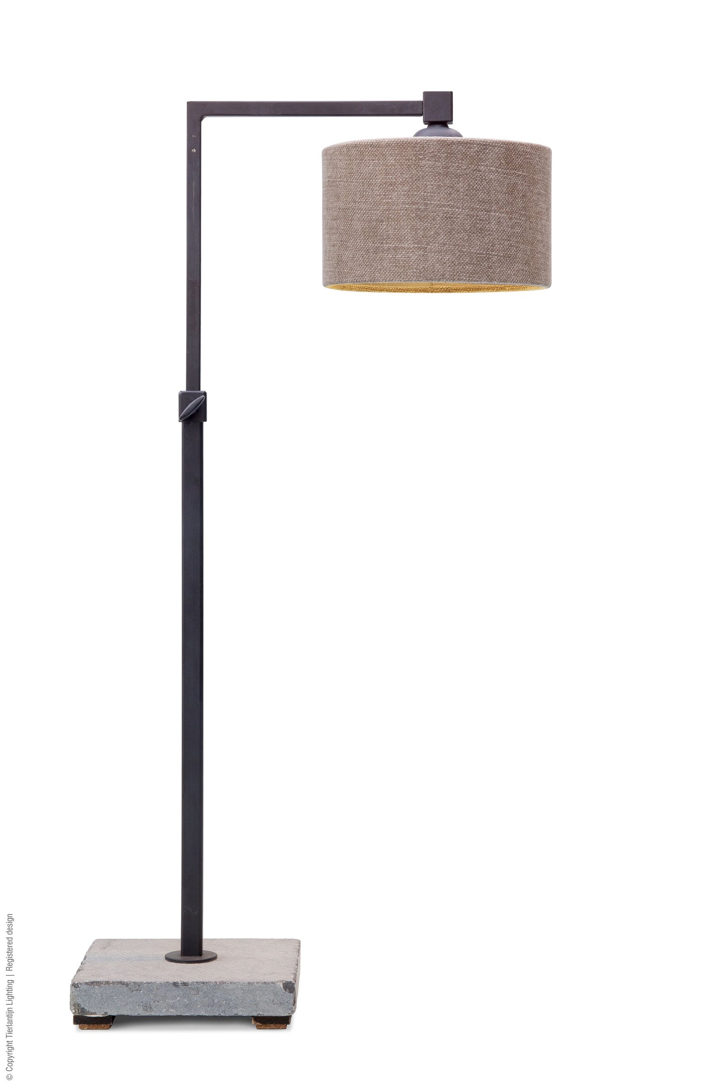 Frezoli Hardstone Matte Black Desk Lamp