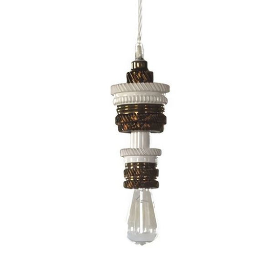 Karman Mek White/Bronze Hanging Lamp ø17cm