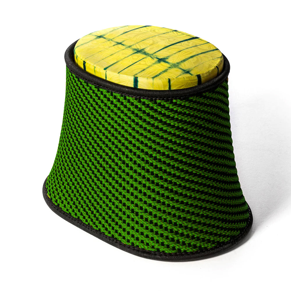 Moroso Baobab Pouf Noir Vert Stool